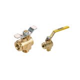Female to Male - 90 Valve - Industrual Ball Valves - Brass